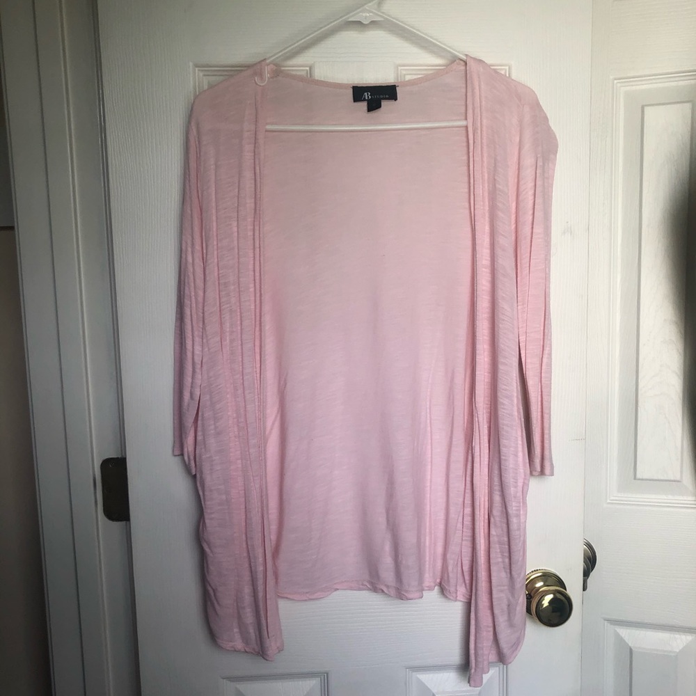 Long sleeve pink cardigan